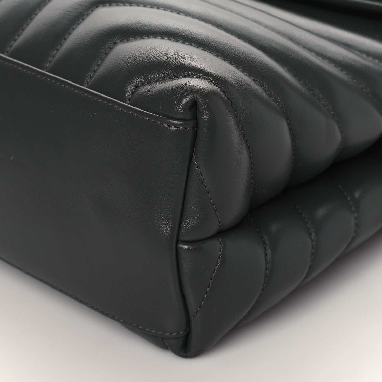 Saint Laurent Calfskin Y Quilted Monogram Medium Loulou Chain Satchel Earth 8 of 8