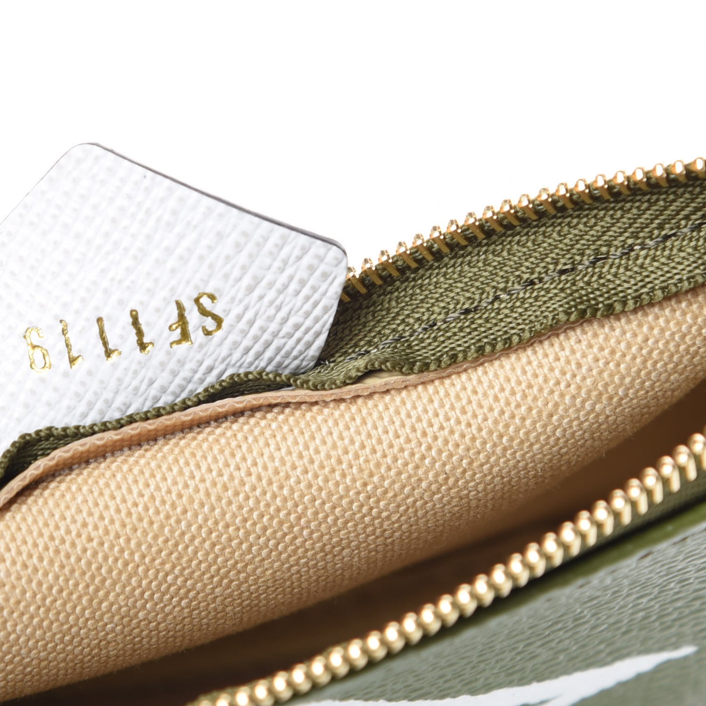Monogram Giant Micro Pochette Accessories Kaki White