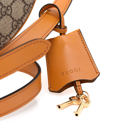 Gucci GG Supreme Monogram Calfskin Small Padlock Messenger Shoulder Bag Beige Mystic White Sun Oil 12 of 13