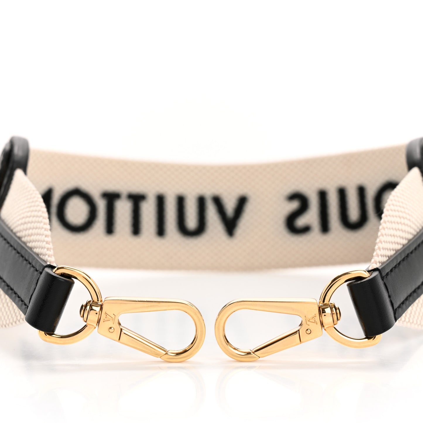LV Twist Jacquard Shoulder Strap Black
