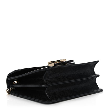 Gucci Dollar Calfskin Small Interlocking G Shoulder Bag Black 4 of 12