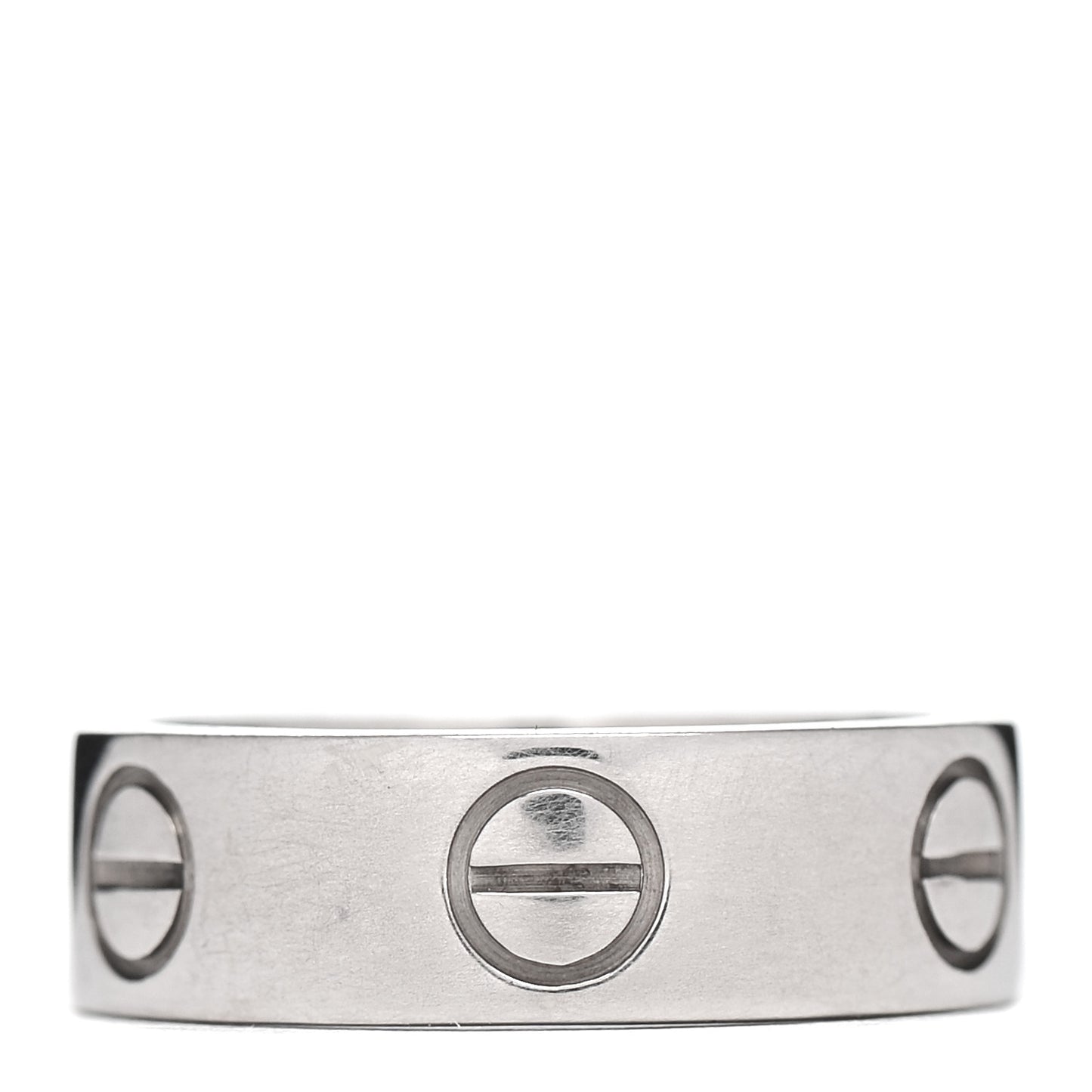 18K White Gold 5.5mm LOVE Ring 48 4.5