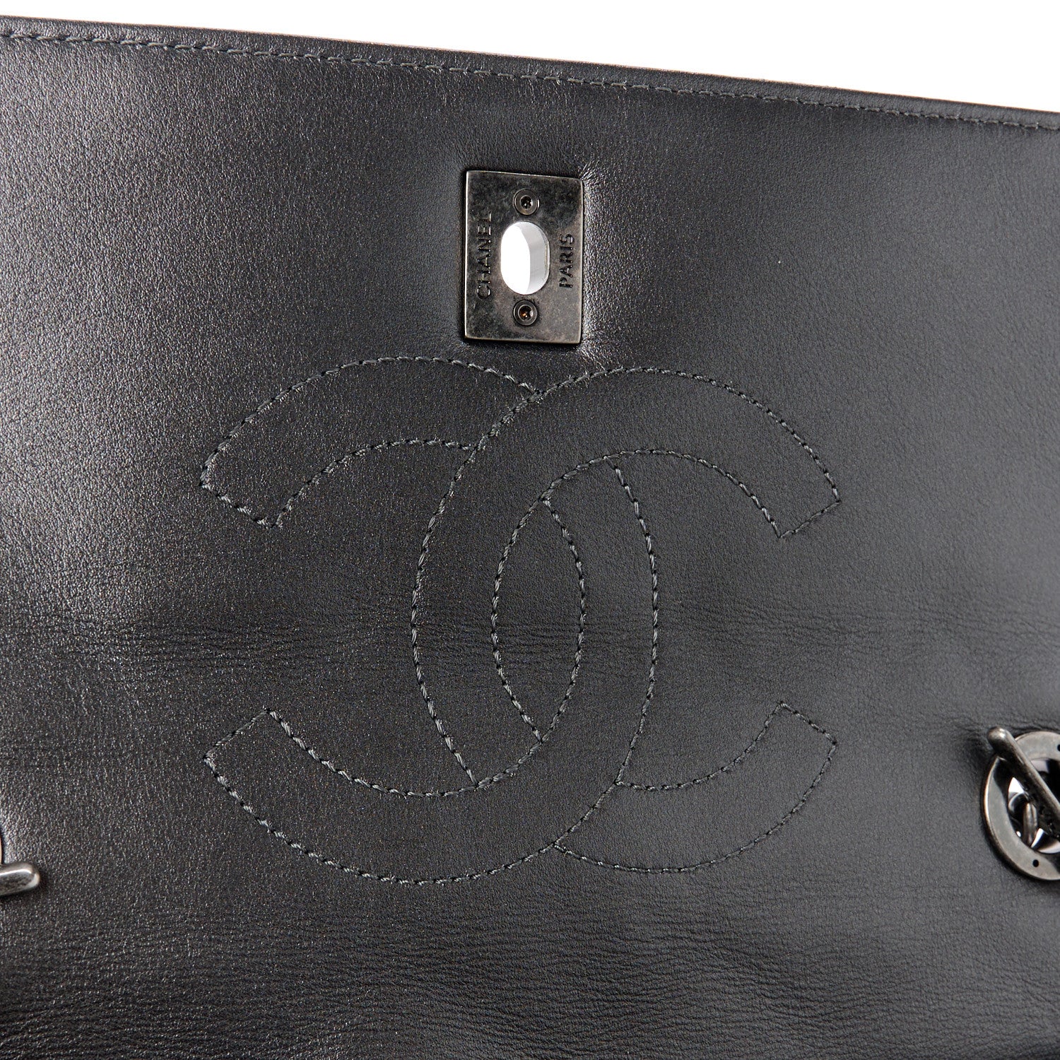 Chanel Metallic Faded Calfskin Quilted Small Trendy CC Dual Handle Flap Bag Silver Gold 6 of 15