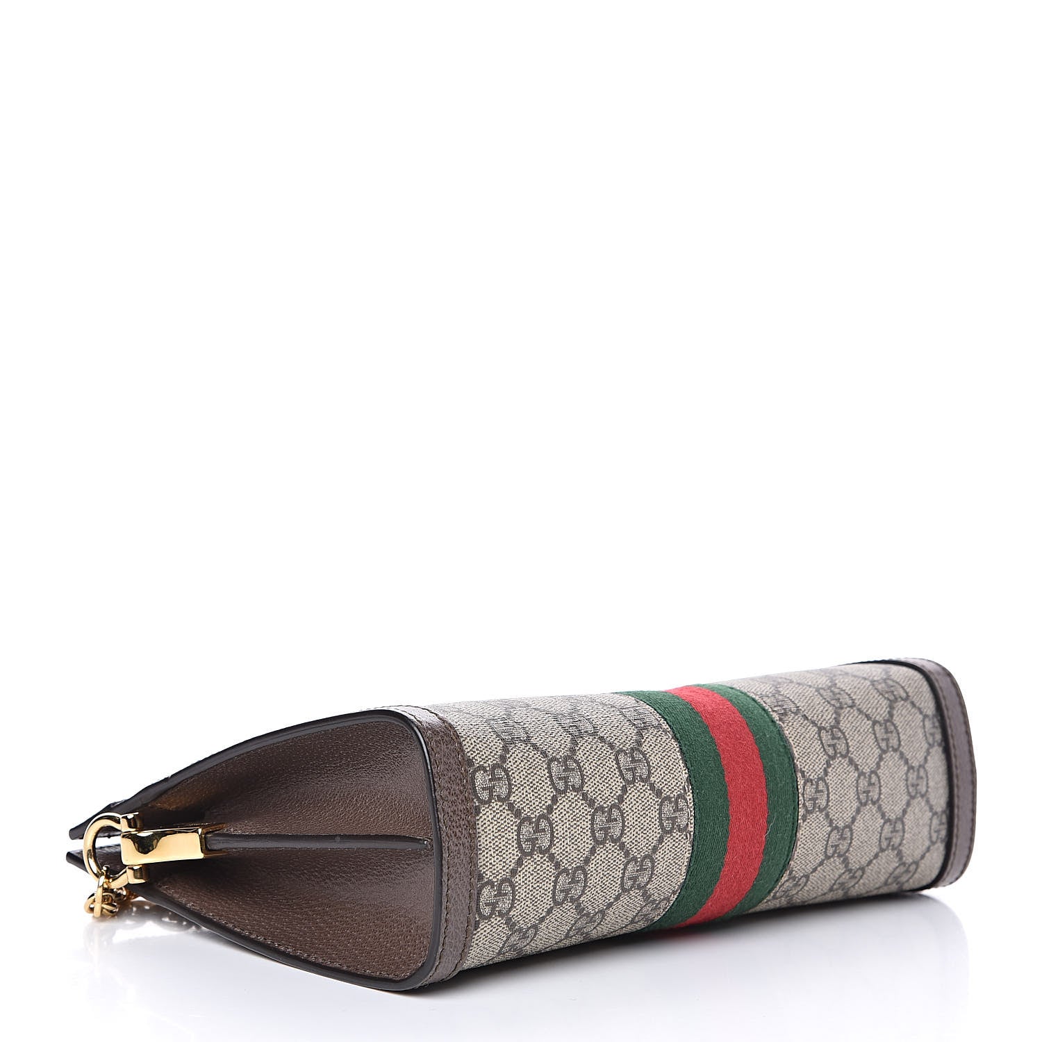 Gucci GG Supreme Monogram Web Small Ophidia Chain Shoulder Bag Brown 4 of 10