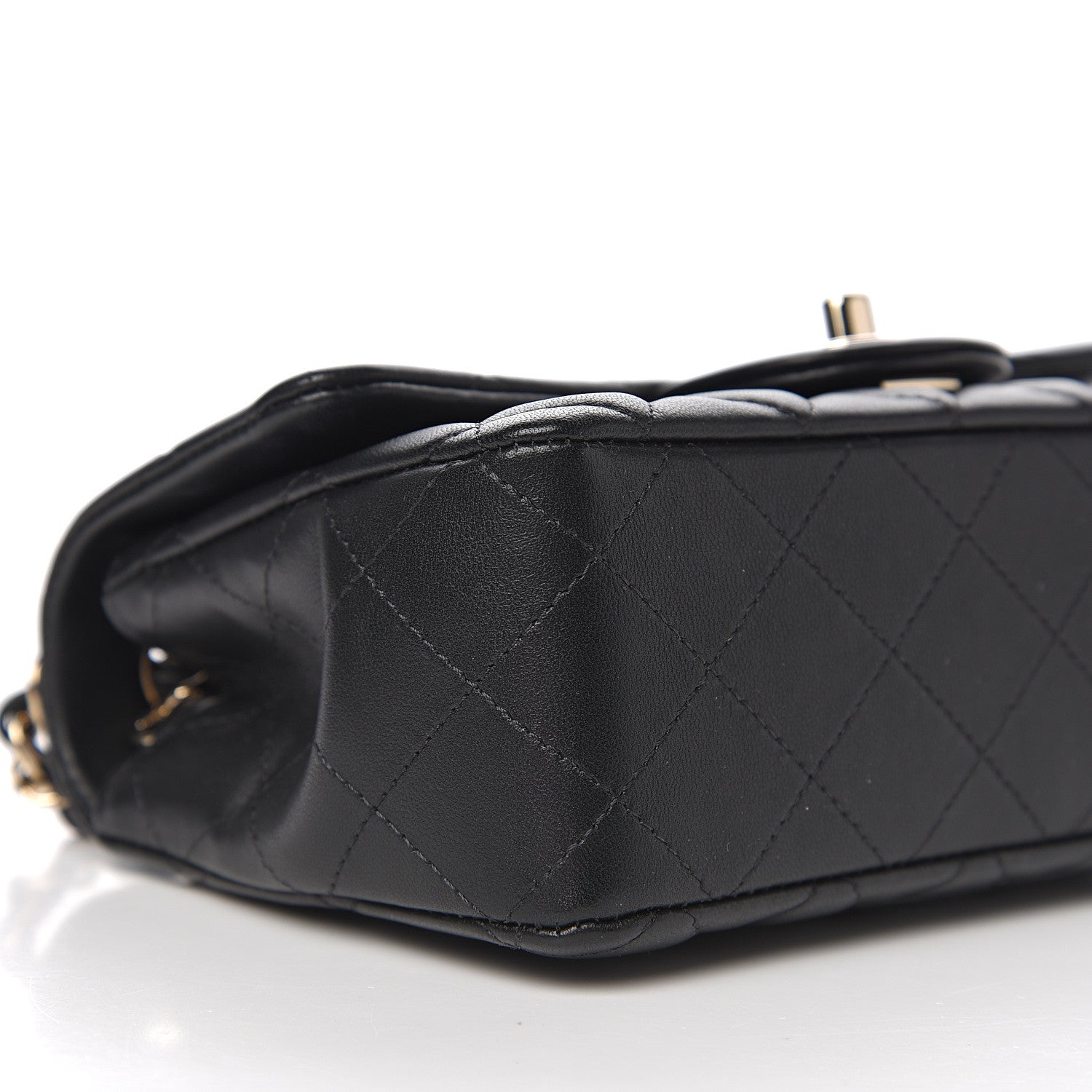 Chanel Lambskin Quilted Mini Rectangular Flap Black 7 of 10