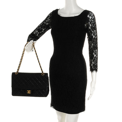 Chanel Lambskin Medium Single Flap Black 2 of 9