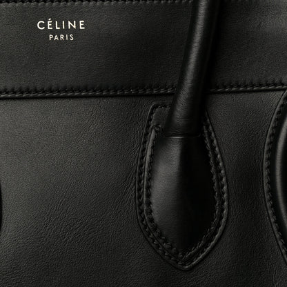 Celine Smooth Calfskin Mini Luggage Black 17 of 30