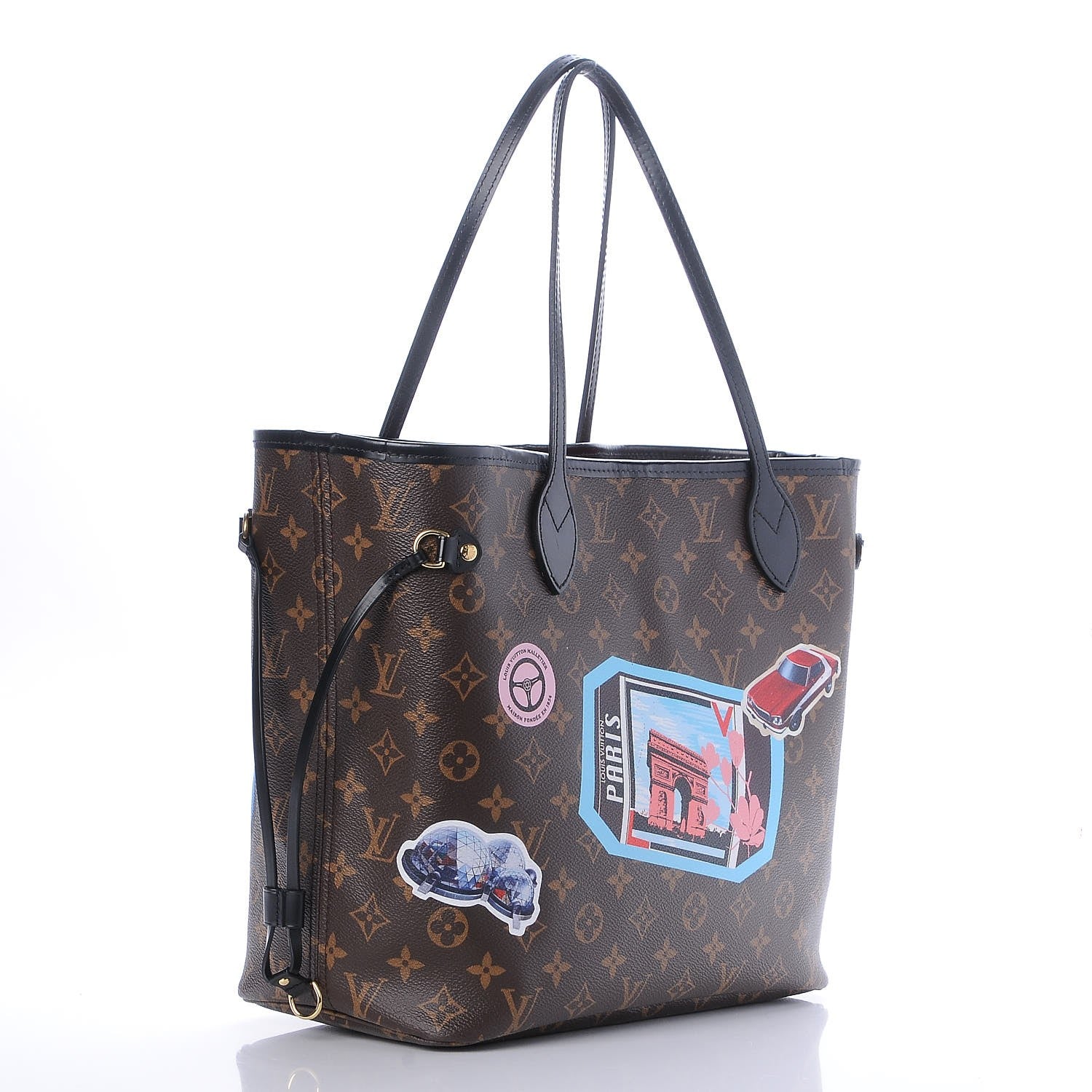 Louis Vuitton Monogram World Tour Neverfull MM 3 of 8