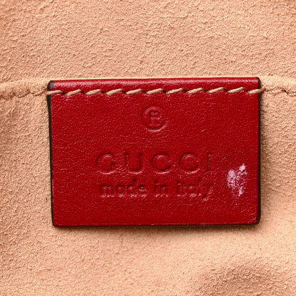 Gucci Calfskin Matelasse GG Marmont Belt Bag 95 38 Hibiscus Red 6 of 13
