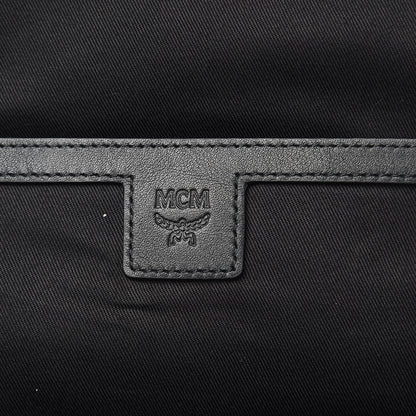 MCM Metallic Visetos Spot MD Backpack Silver Black 6 of 10