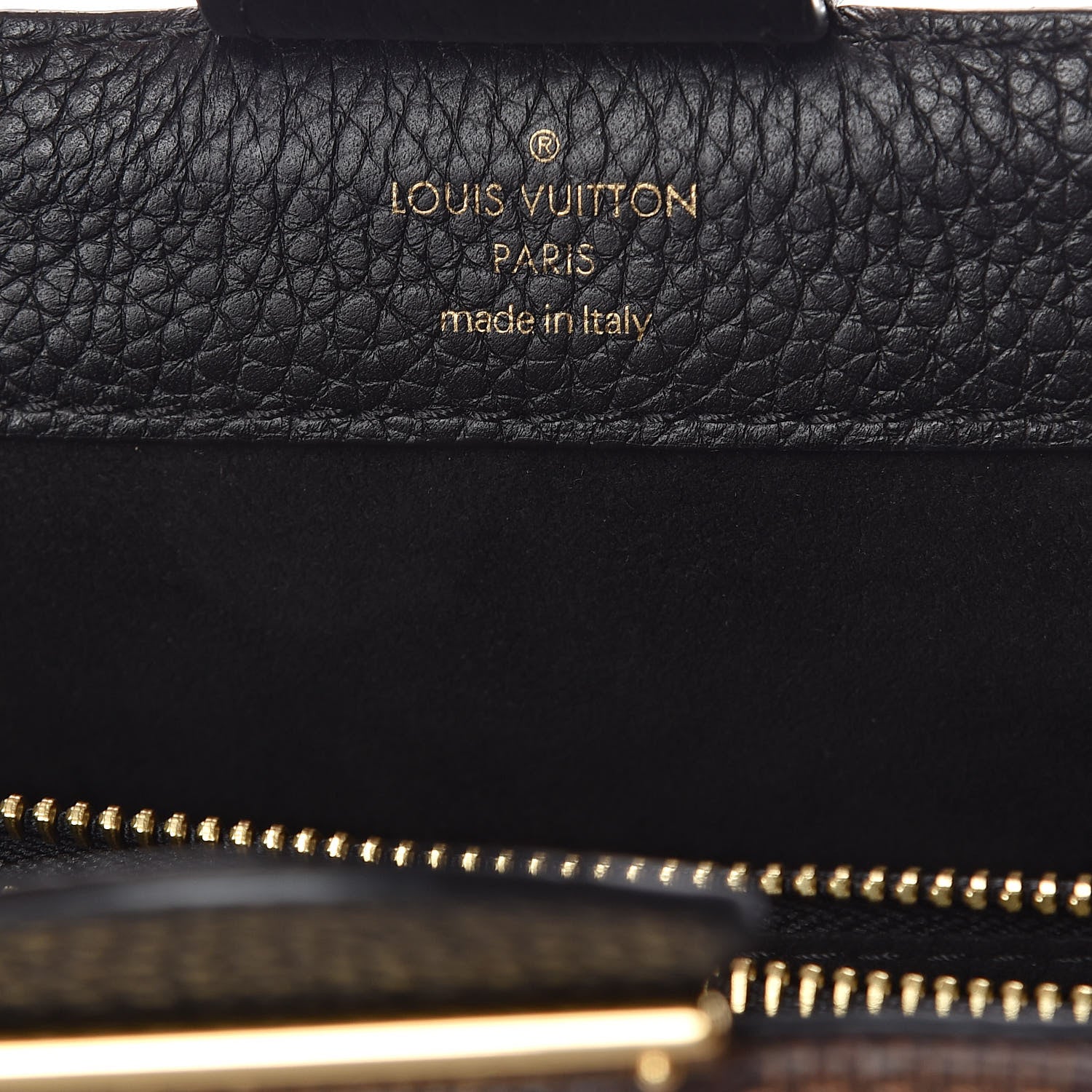 Louis Vuitton Damier Ebene Cuir Taurillon Brittany Black 6 of 9