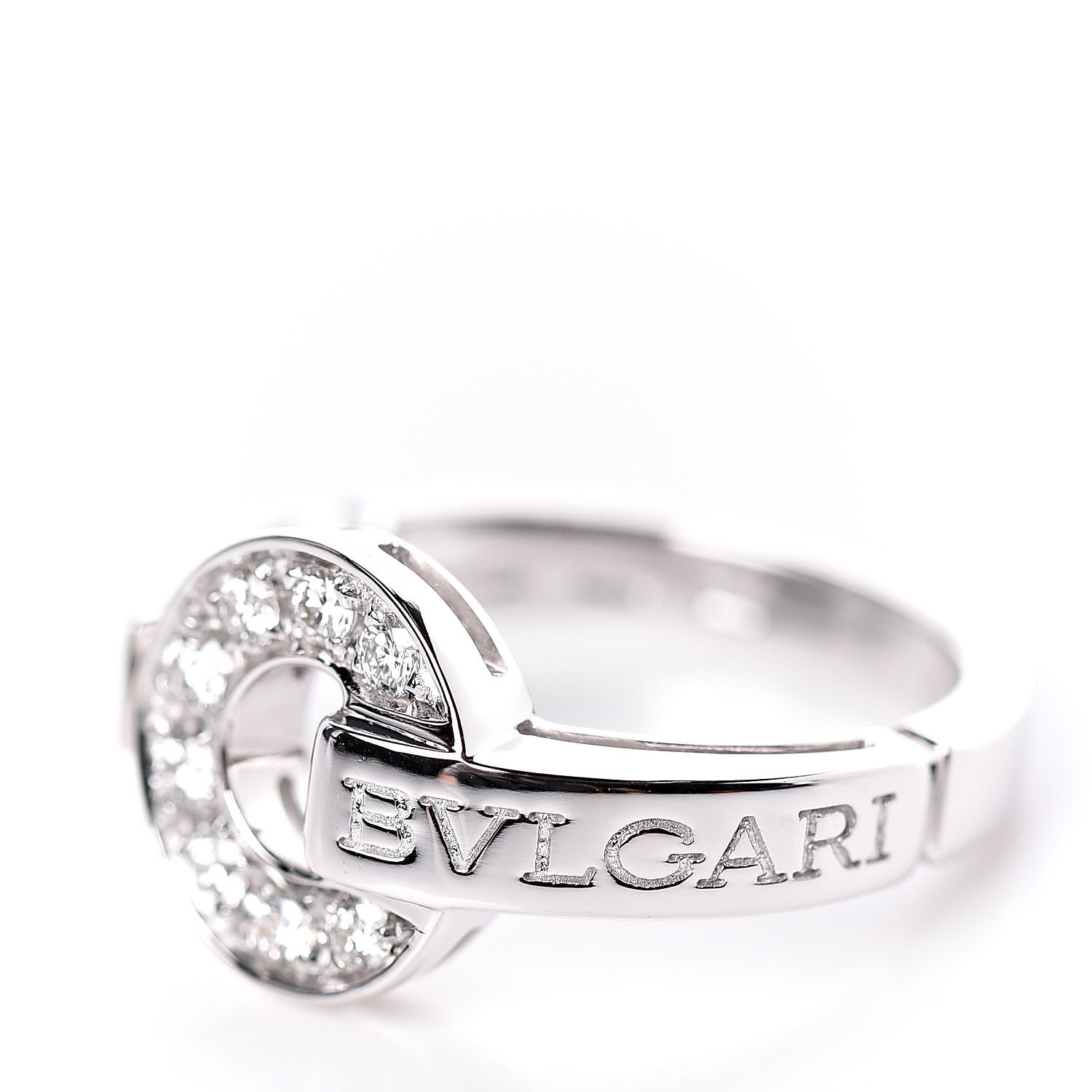 Bulgari 18K White Gold Diamond Bvlgari Bvlgari Ring 47 4.25 5 of 5