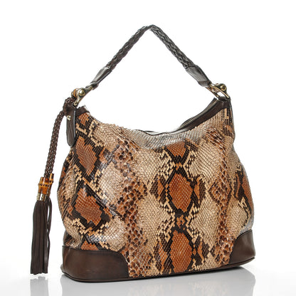 Gucci Python Medium Eva Hobo Natural Brown 3 of 7