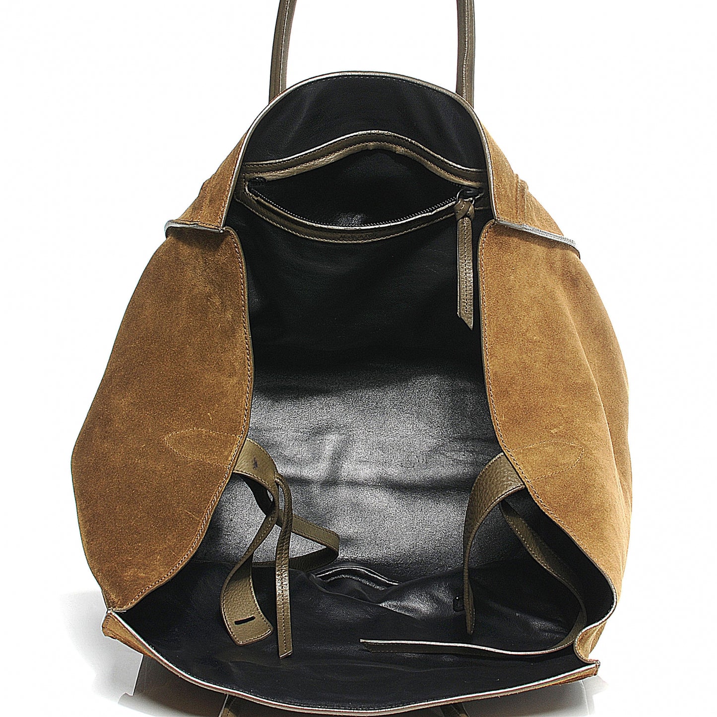 Suede Large Phantom Luggage Olive