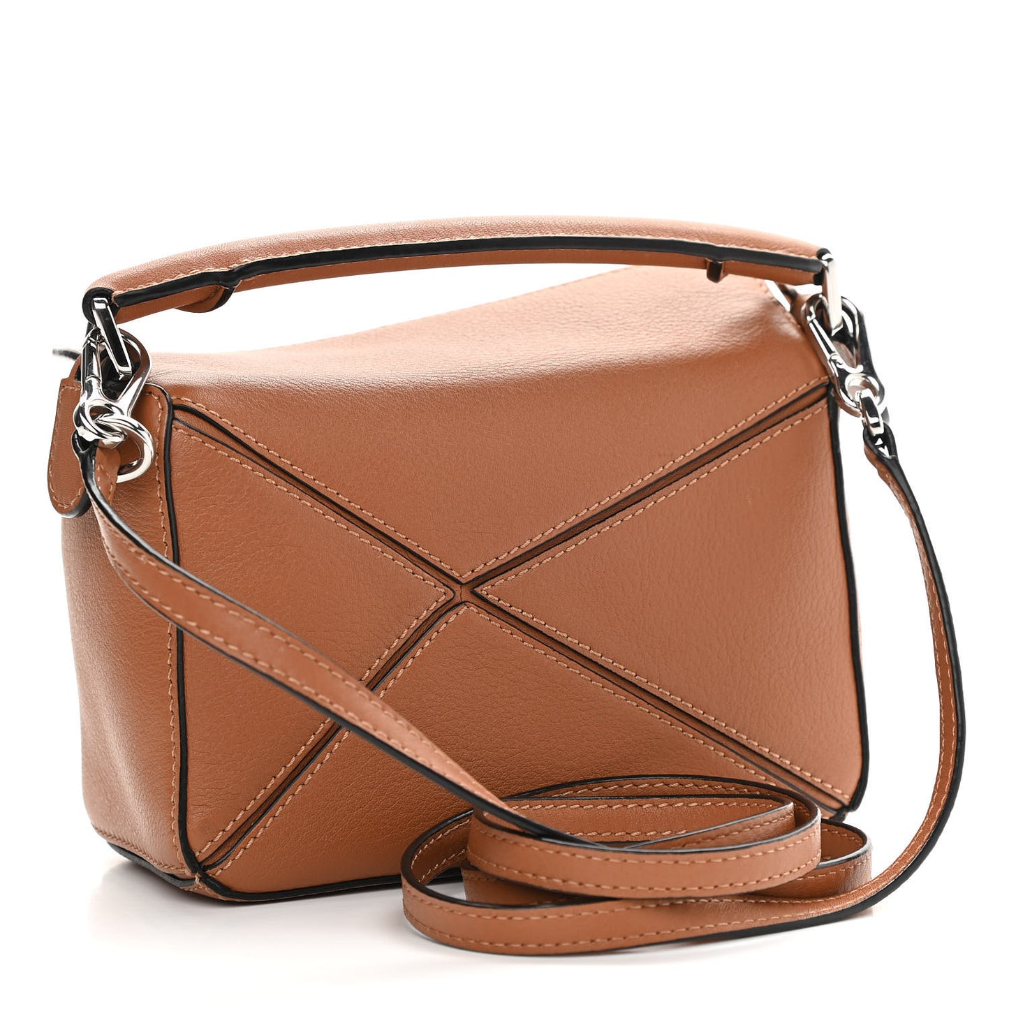 Calfskin Mini Puzzle Bag Tan