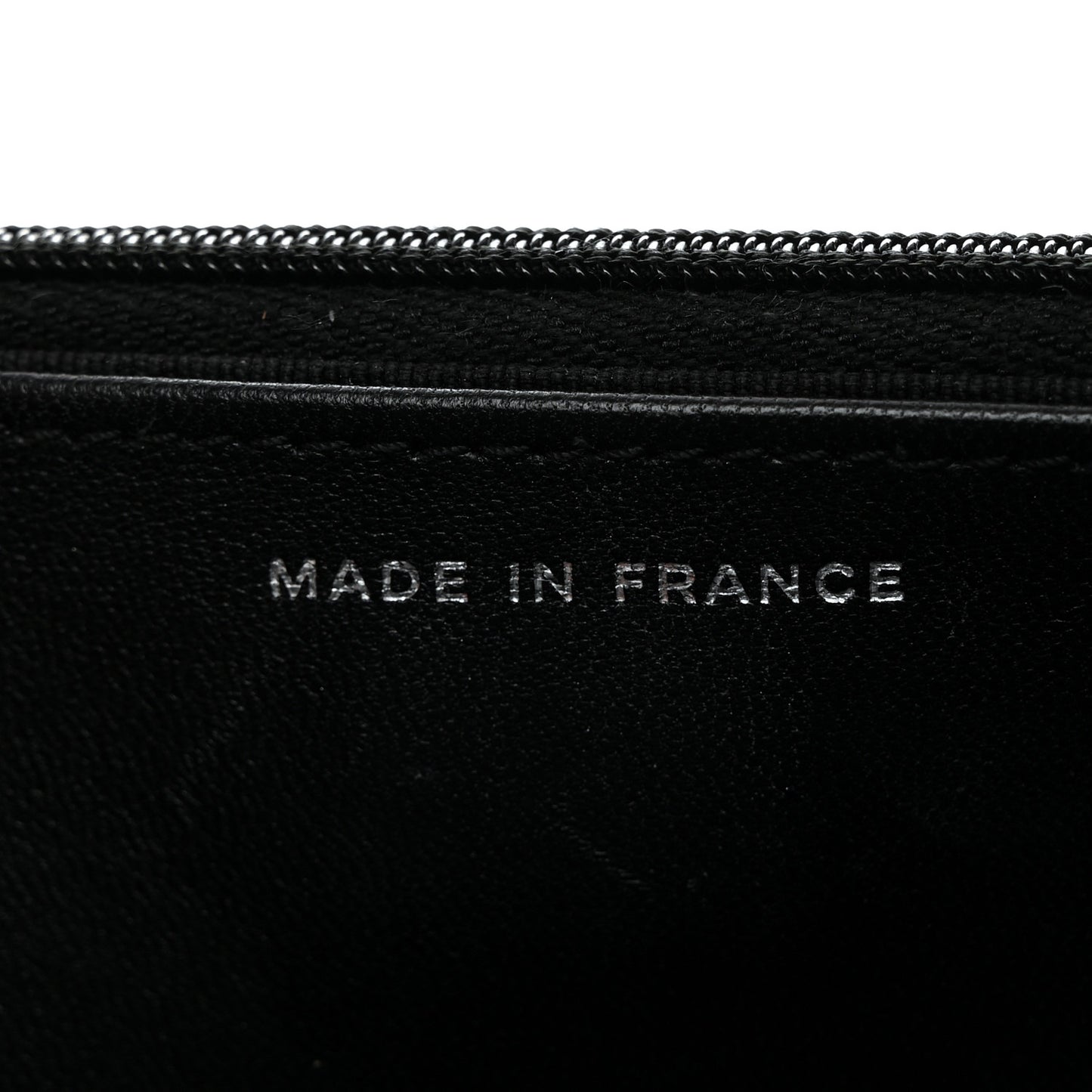 Lambskin Quilted Wallet On Chain WOC So Black