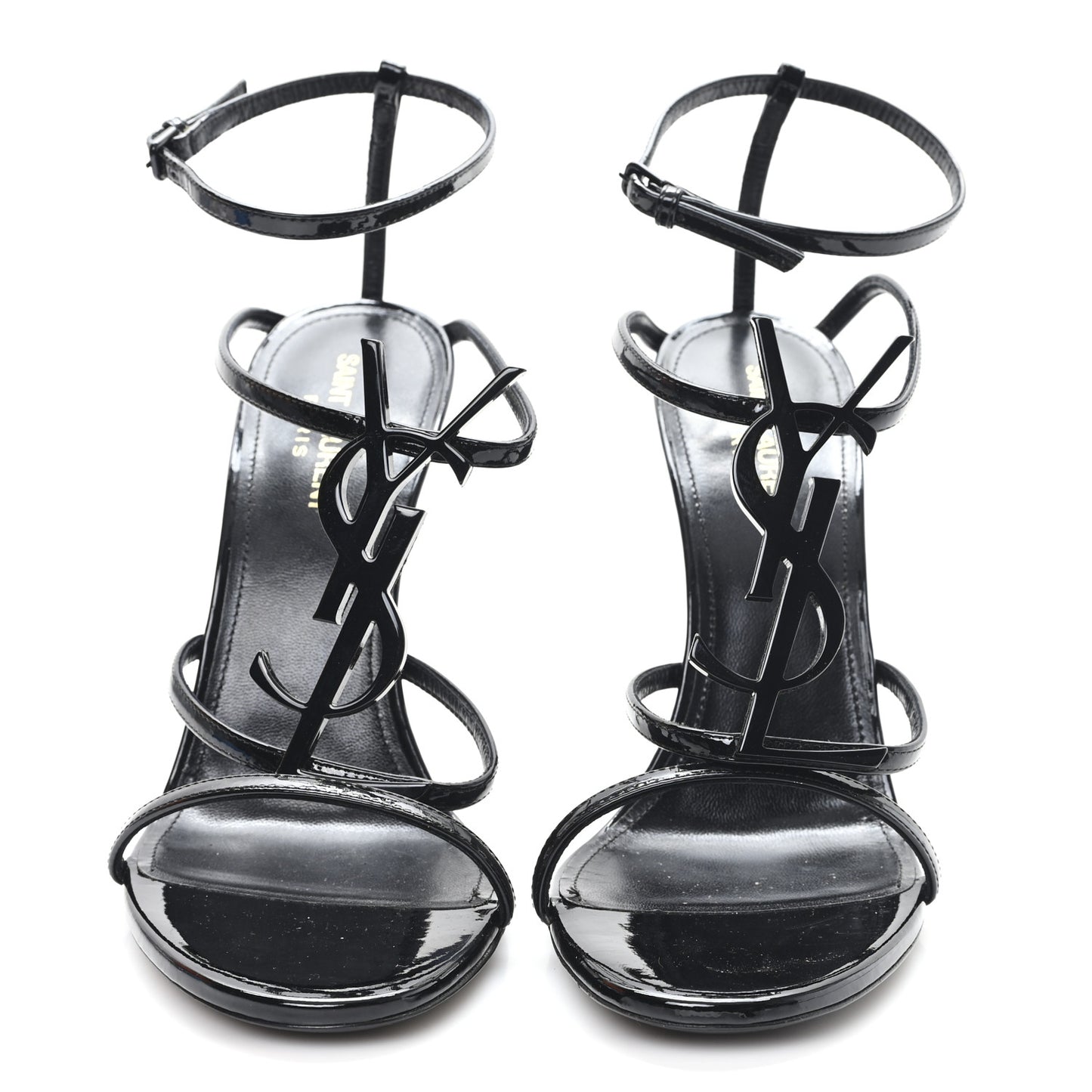 Patent Cassandra 100 Ankle Strap Sandals 39.5 Black