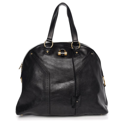 Saint Laurent Calfskin Oversized Muse Black 1 of 13