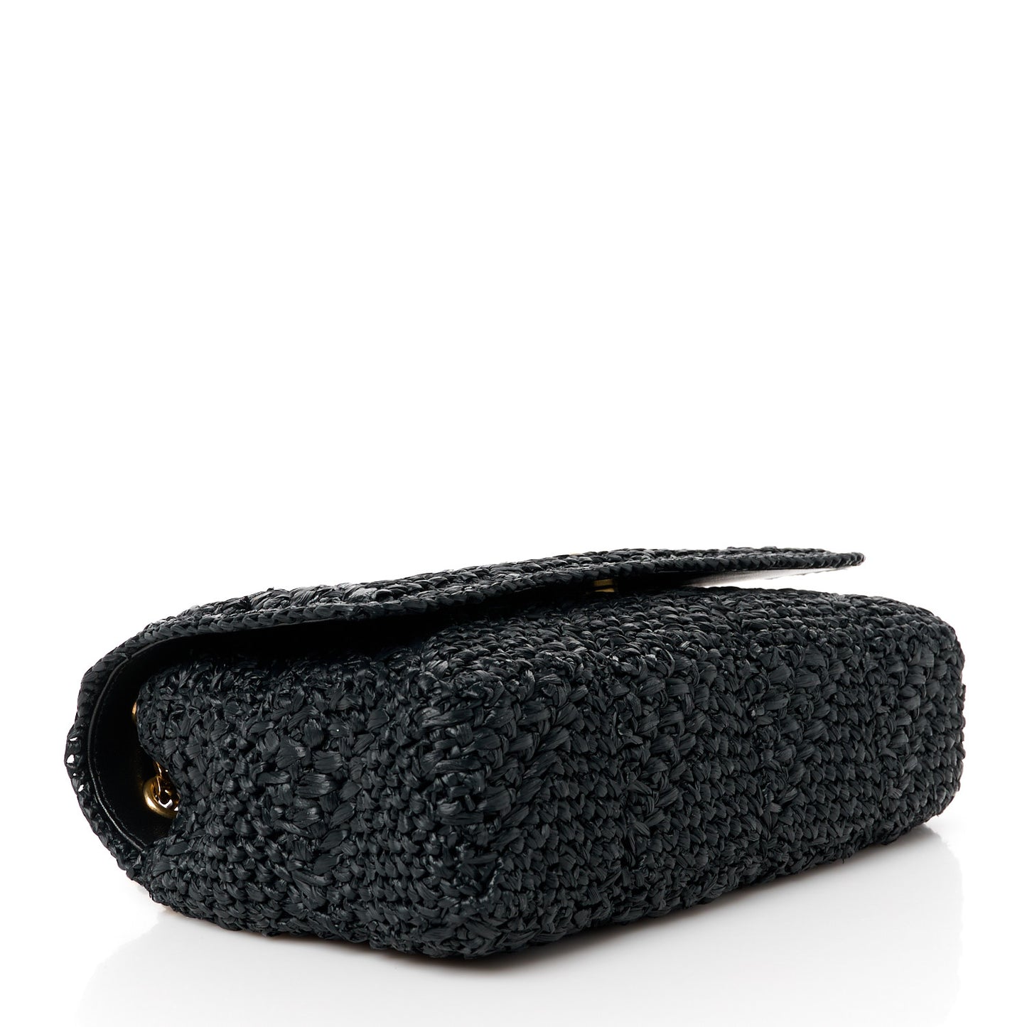 Raffia Monogram Medium Jamie Black