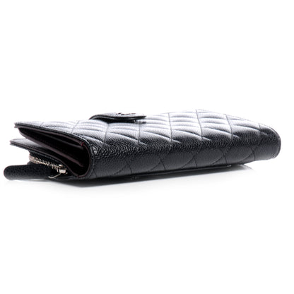 Chanel Caviar Quilted CC French Wallet Black 4 of 8