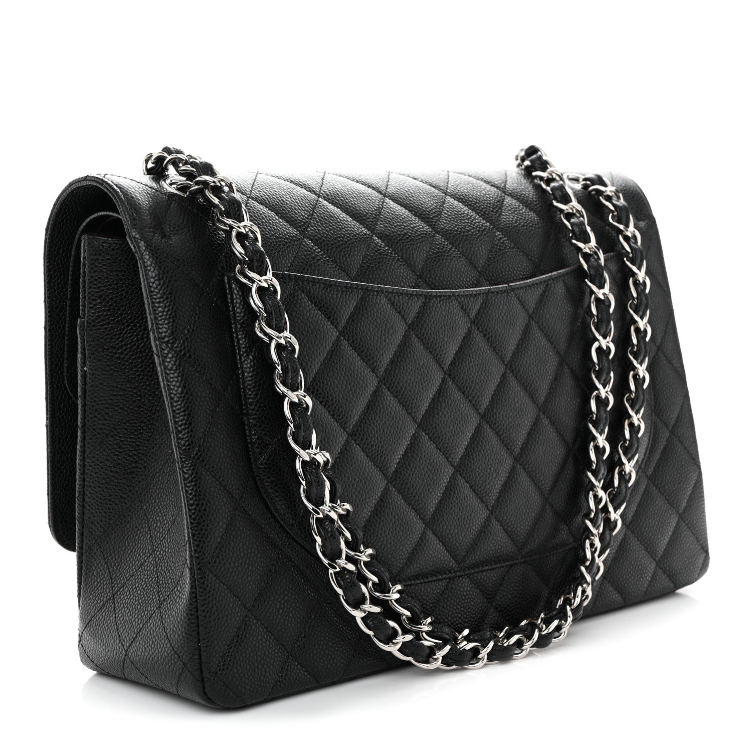 Chanel Caviar Quilted Maxi Double Flap Black 3 of 10