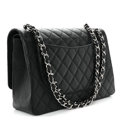 Chanel Caviar Quilted Maxi Double Flap Black 3 of 10