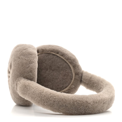 Chanel Shearling CC Ear Muffs Light Grey 4 of 7