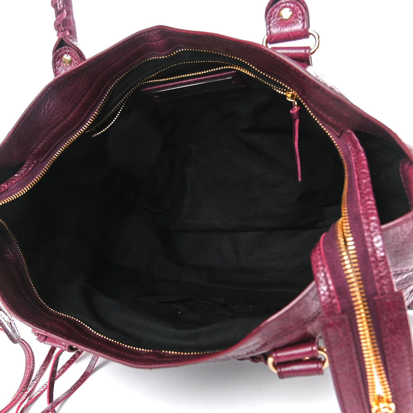 Agneau Classic Gold Hardware City Violet Prune
