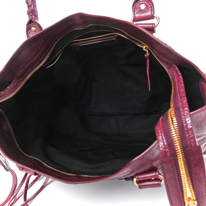 Balenciaga Agneau Classic Gold Hardware City Violet Prune 4 of 4
