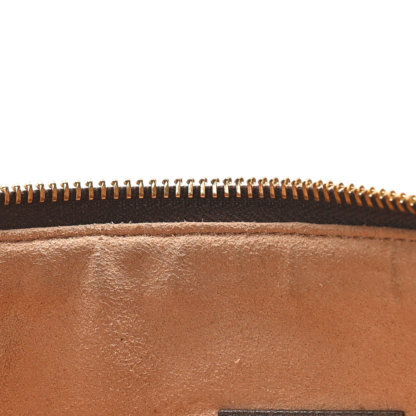 GG Supreme Monogram Large Ophidia Pouch Clutch Brown