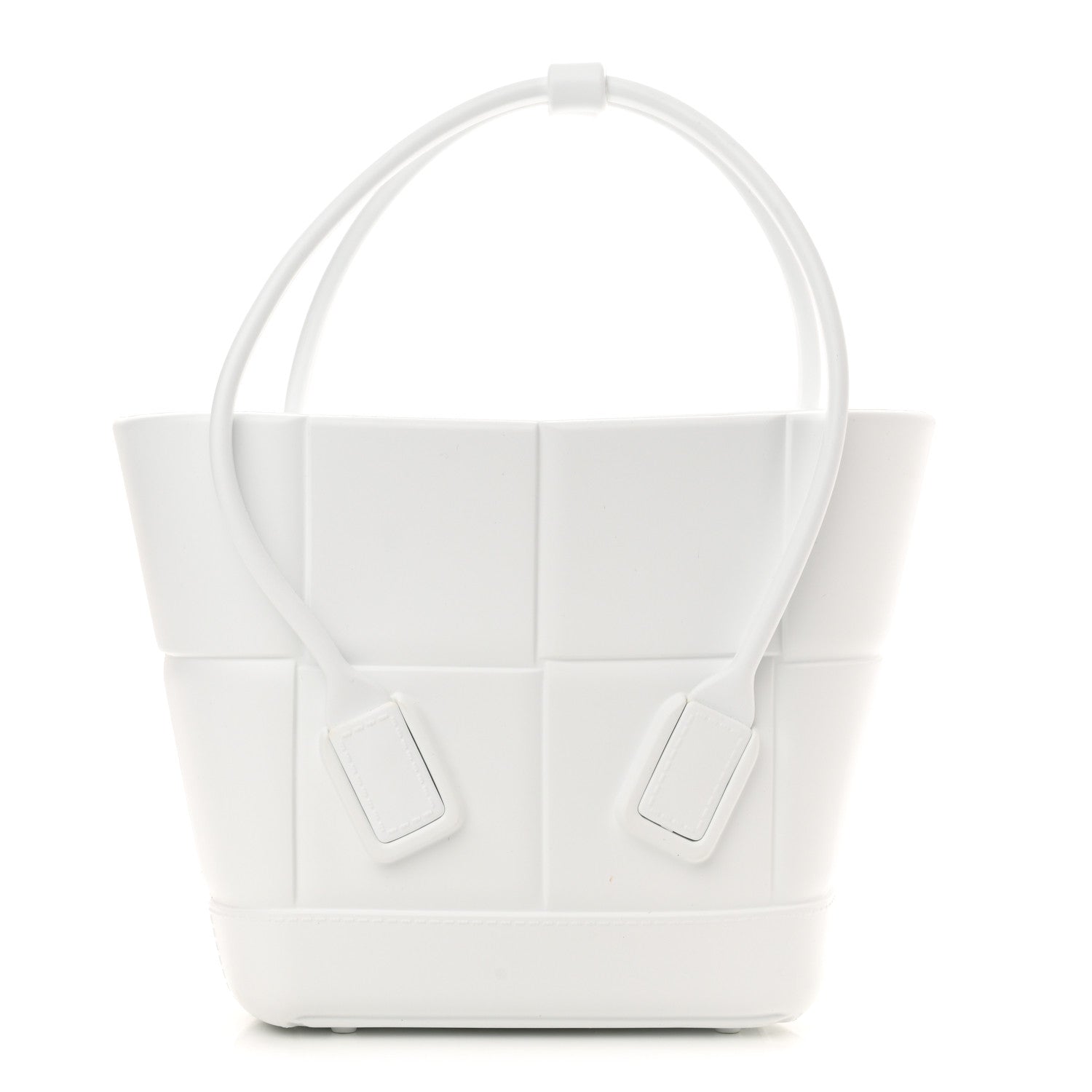 Bottega Veneta Rubber Intrecciato Mini Arco Tote White 1 of 10