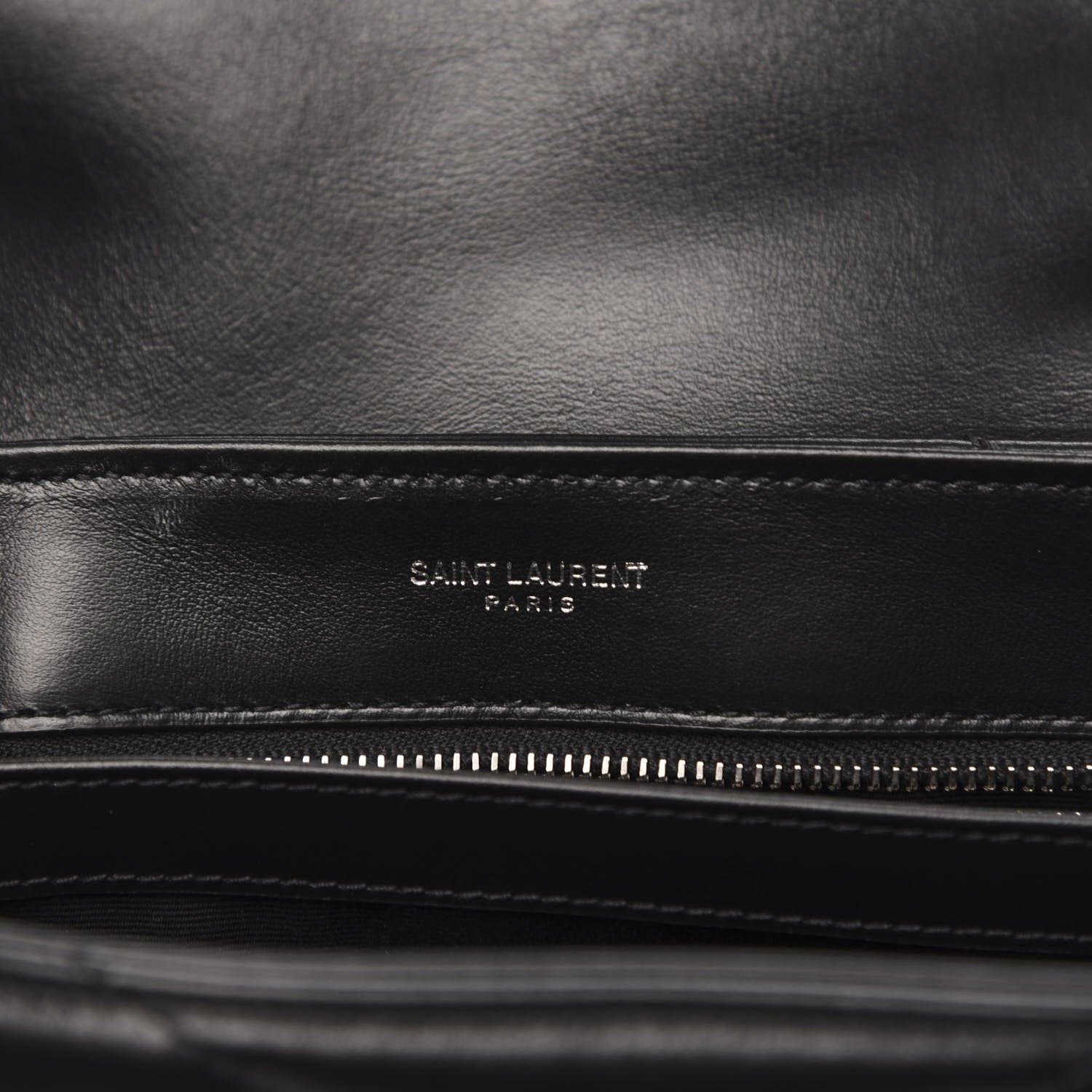 Saint Laurent Calfskin Y Quilted Monogram Toy Loulou Crossbody Bag Black 6 of 10