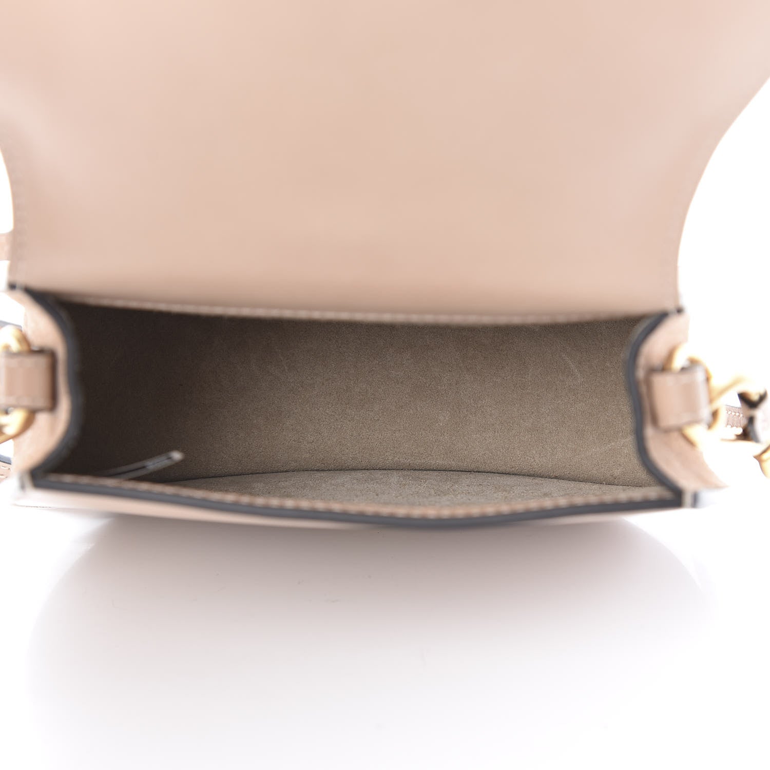 Chloe Calfskin Suede Small Nile Bracelet Bag Biscotti Beige 4 of 9