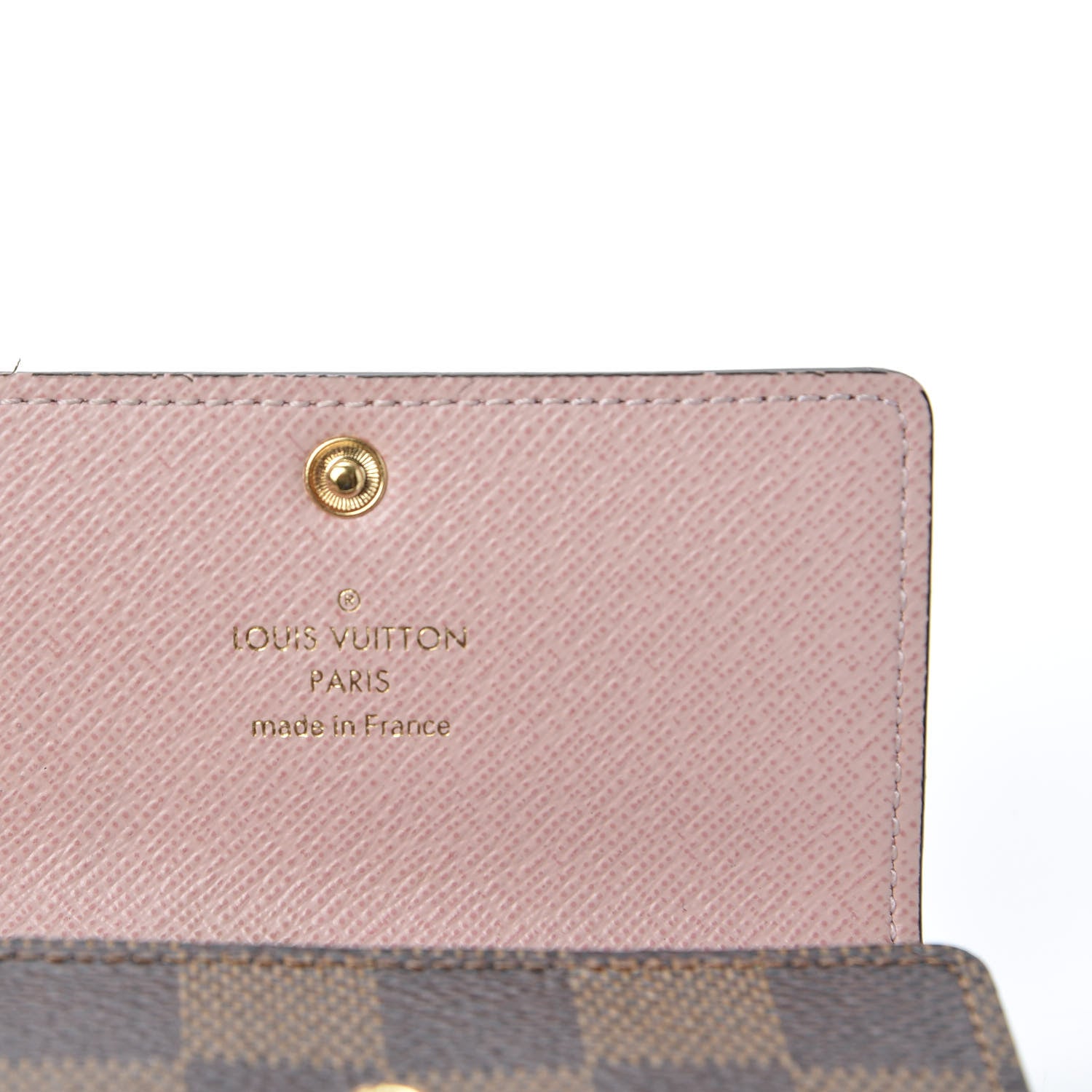 Louis Vuitton Damier Ebene Multicles 6 Key Holder Rose Ballerine 7 of 8