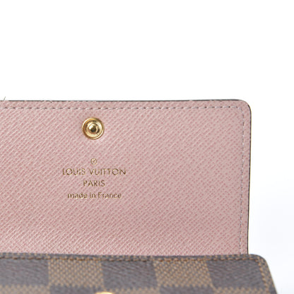 Louis Vuitton Damier Ebene Multicles 6 Key Holder Rose Ballerine 7 of 8