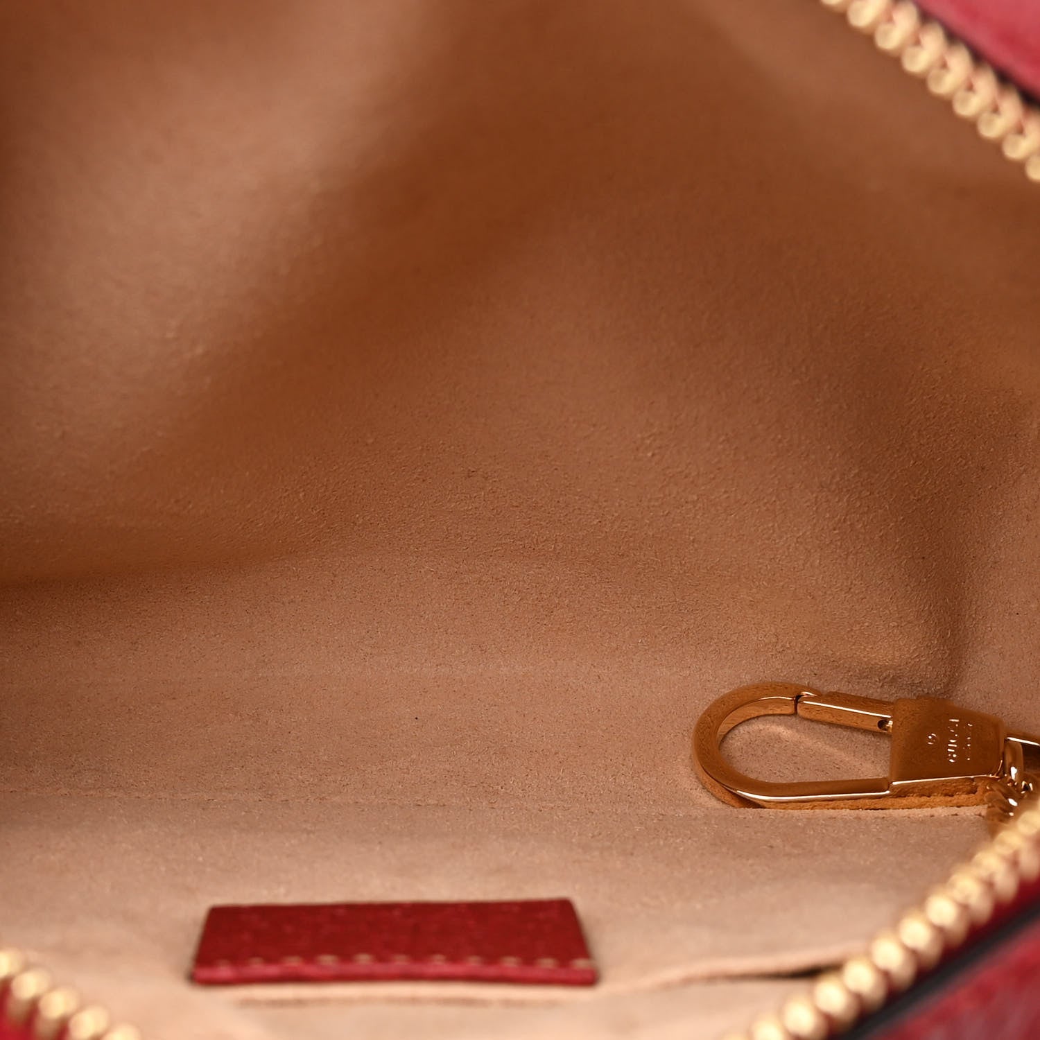 Gucci GG Supreme Monogram Flora Web Mini Ophidia Shoulder Bag Red 5 of 14