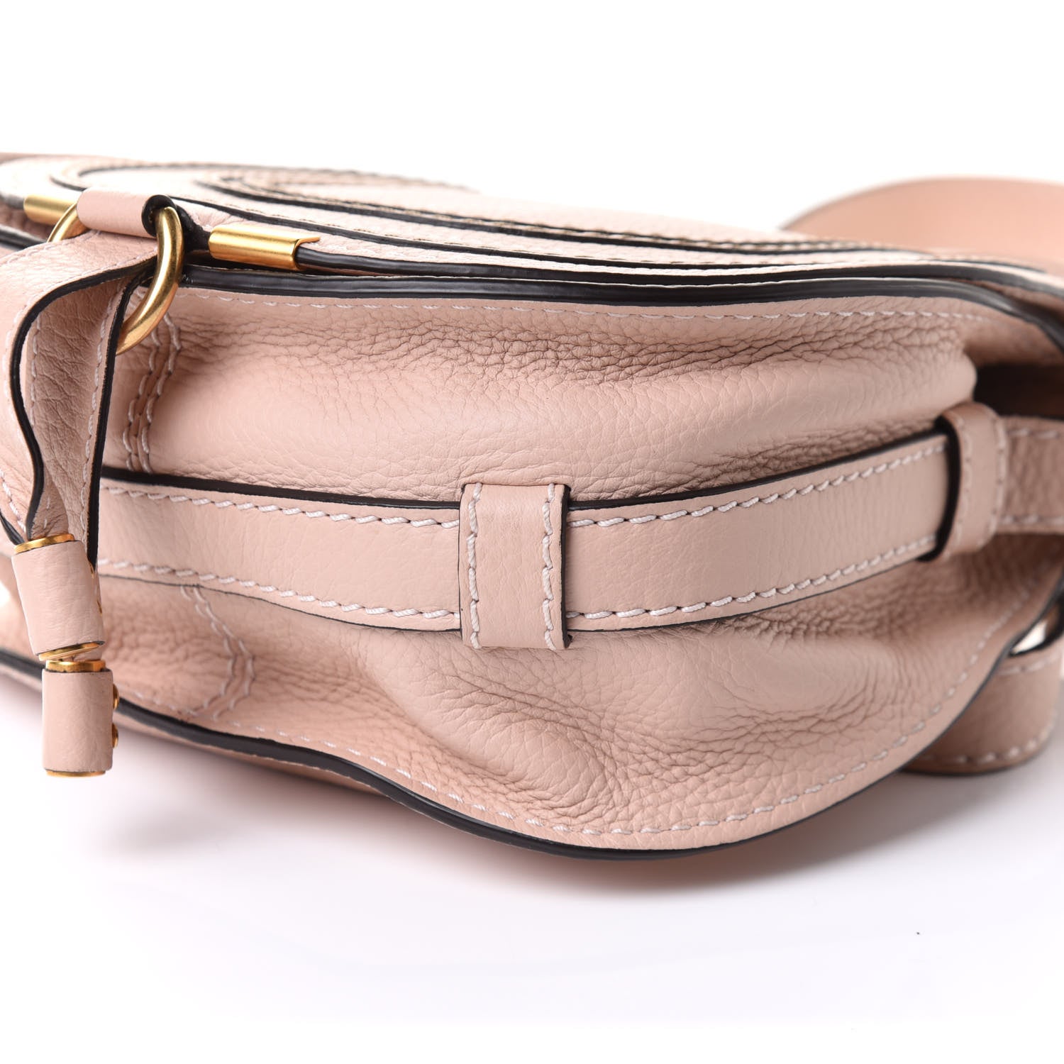 Chloe Calfskin Marcie Round Crossbody Bag Blush Nude 7 of 7