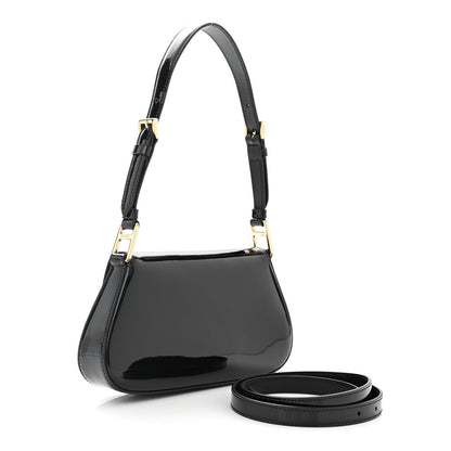 Prada Spazzolato Triangle Flap Shoulder Bag Black 3 of 10
