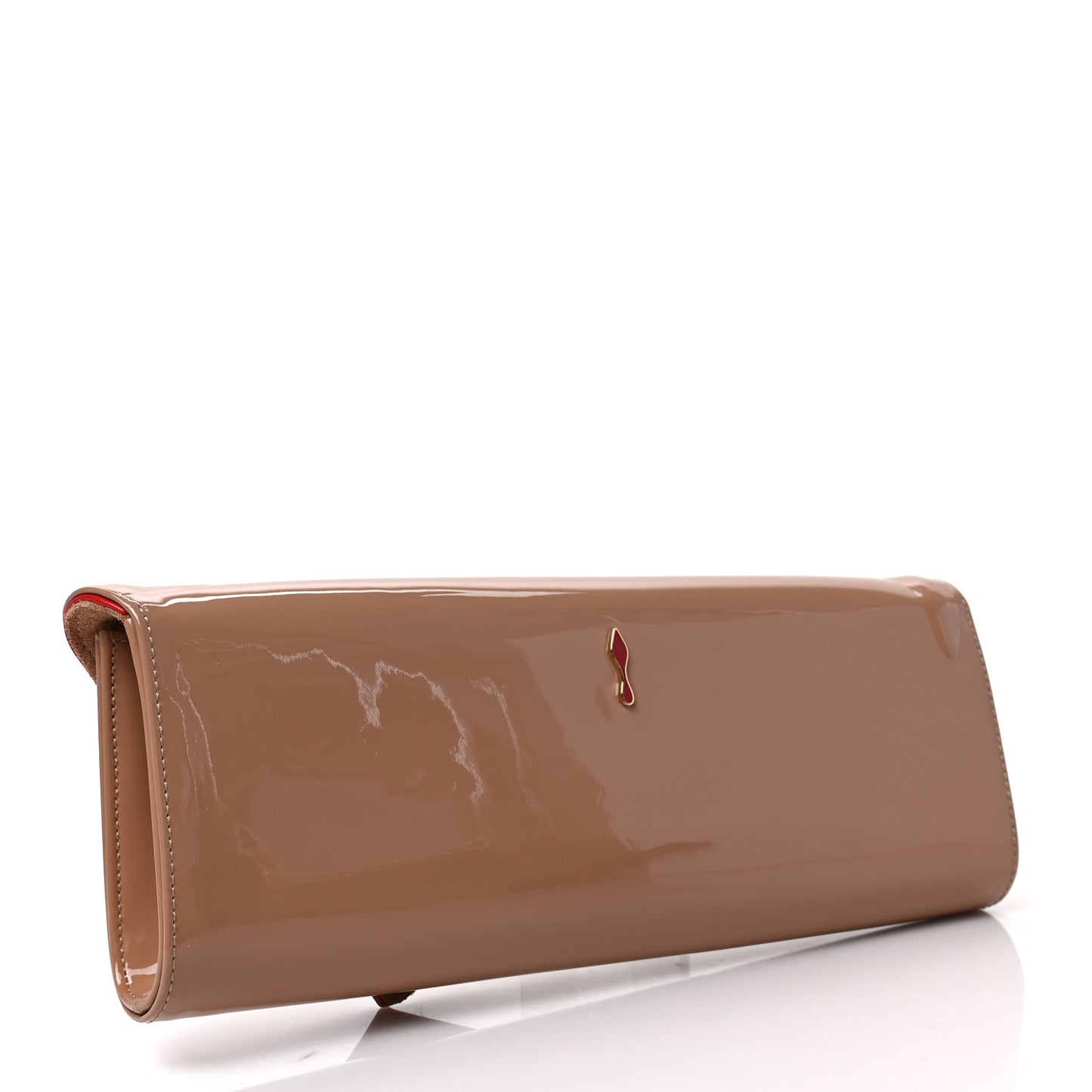 Patent So Kate Baguette Clutch Nude