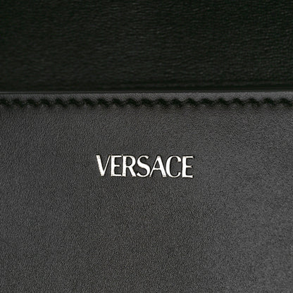 Versace Calfskin Medium Greca Goddess Shoulder Bag Black 6 of 9