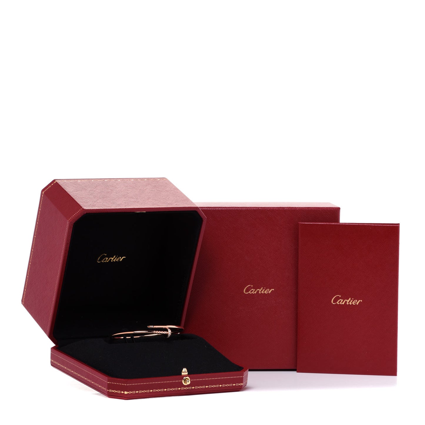 18K Pink Gold Diamond Small Juste Un Clou Bracelet 16