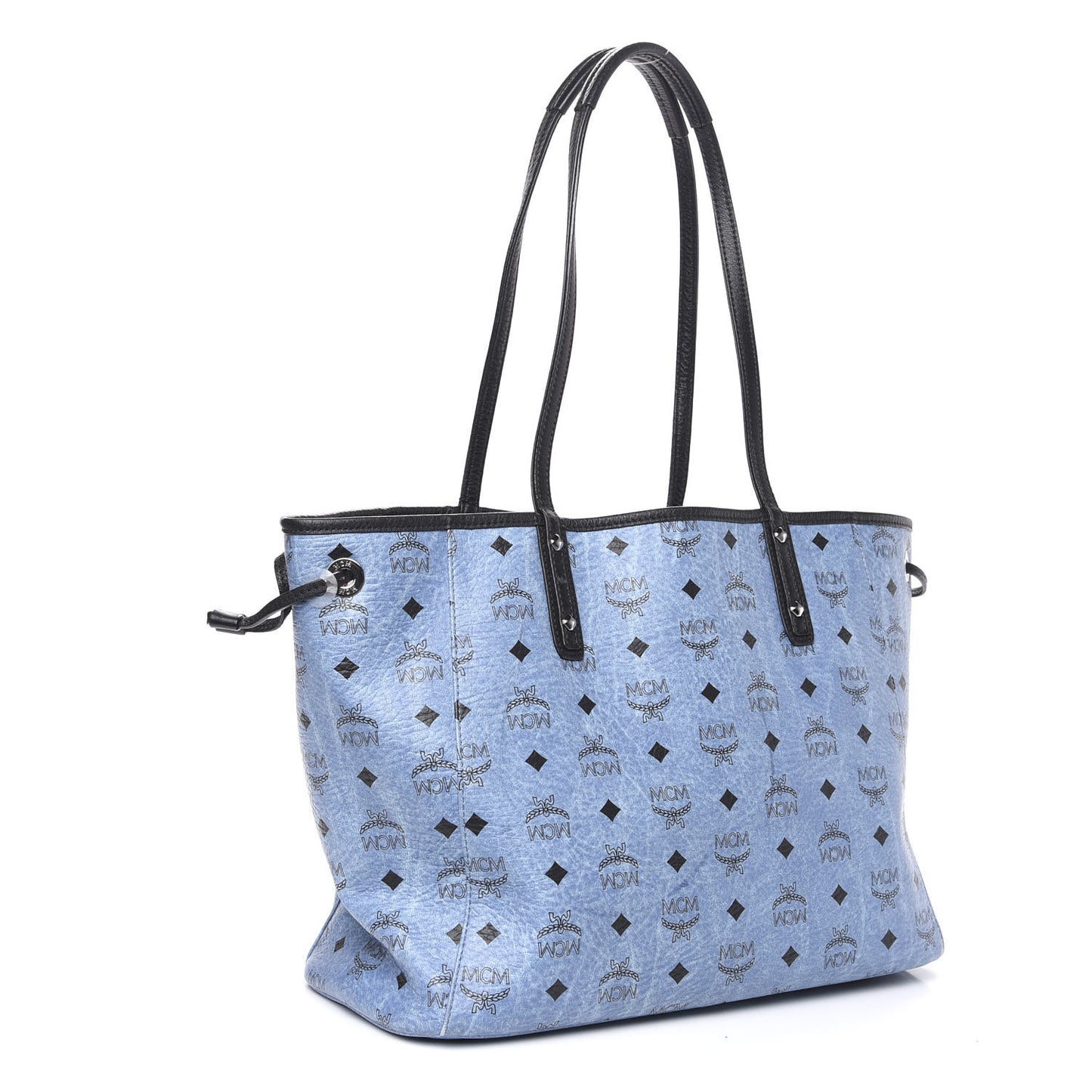 Visetos Medium Project Reversible Shopper Tote Blue