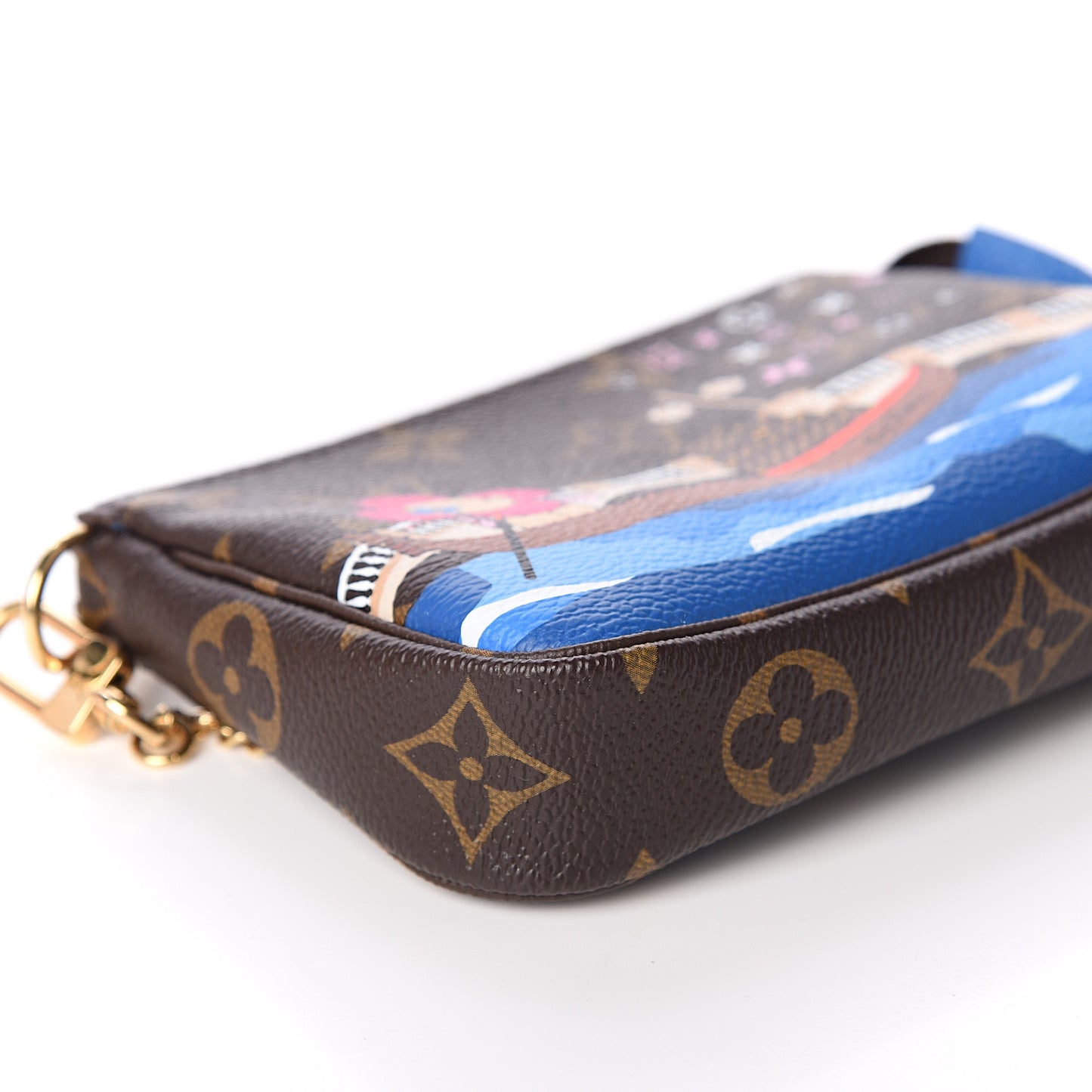 Monogram 2019 Christmas Animation Mini Venice Pochette Accessories Blue