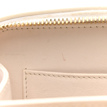 Chanel Goatskin Quilted Small CC Filigree Vanity Case White 15 of 15