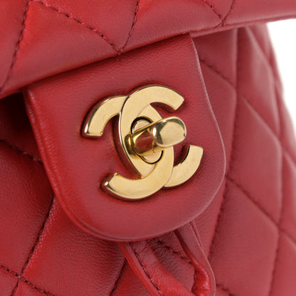 Chanel Lambskin Quilted Mini Urban Spirit Backpack Red 11 of 13