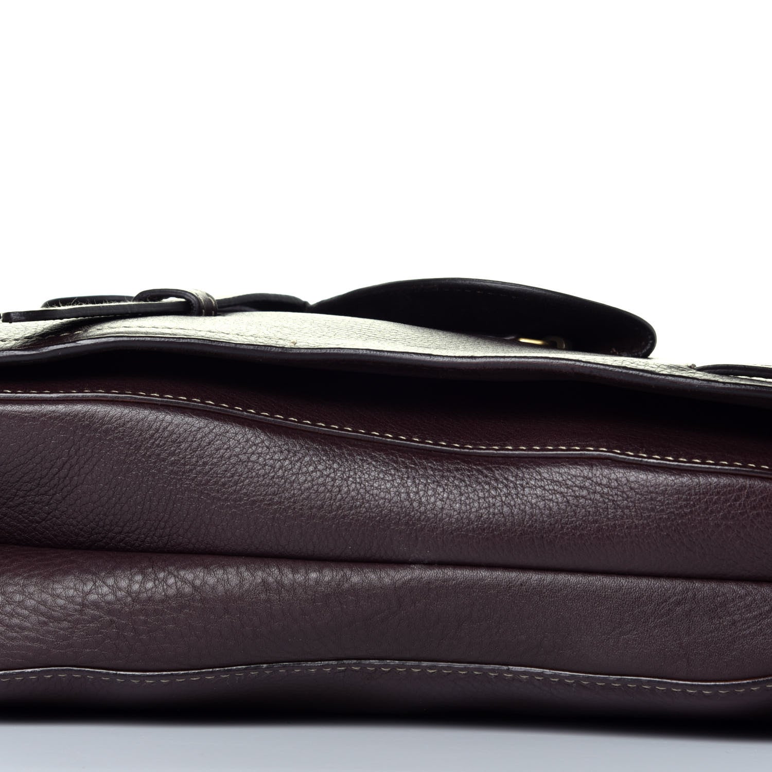 Christian Dior Calfskin Baudrier Saddle Bag Dark Brown 9 of 9