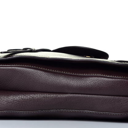 Christian Dior Calfskin Baudrier Saddle Bag Dark Brown 9 of 9