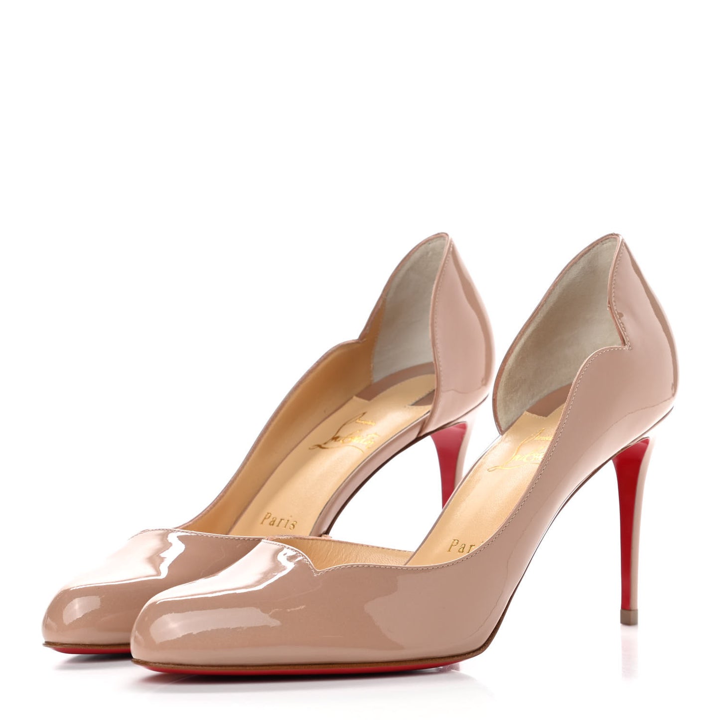Patent Round Chick 85 Pumps 39 Nude