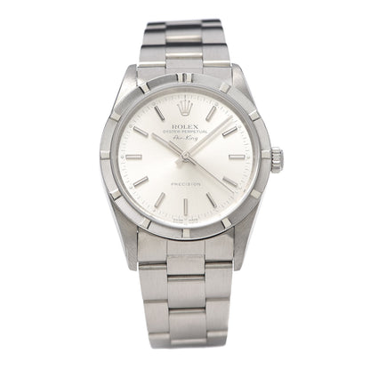 Rolex Stainless Steel 34mm Air-King Oyster Perpetual Precision Watch Silver 14010M 1 of 6