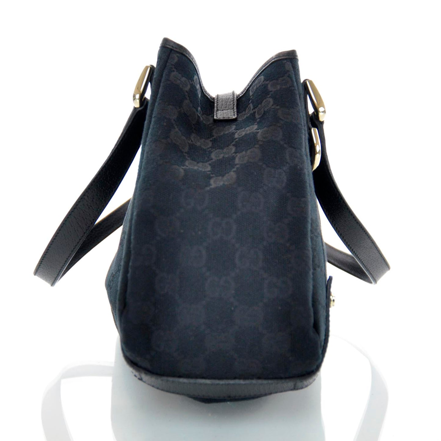 Monogram Medium Abbey Shoulder Bag Black